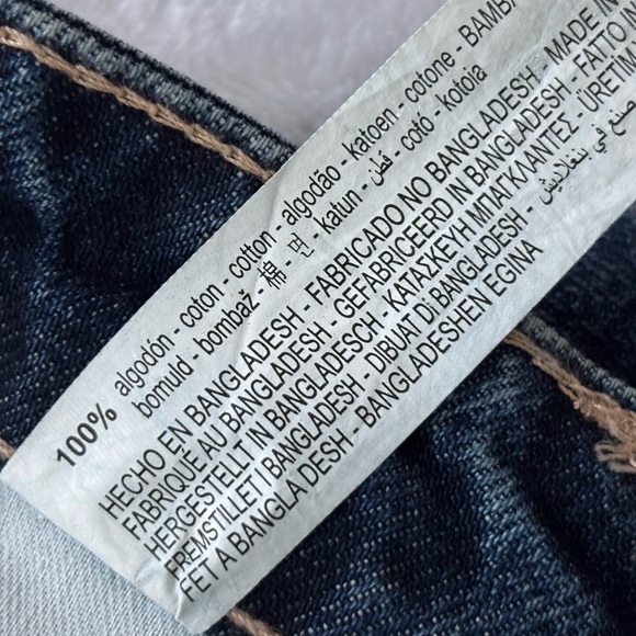 ZARA High Rise Full Length Flare Blue Jeans--6 - Picture 12 of 14